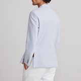 Seersucker 2-Button D-Constructed Shirt Jacket