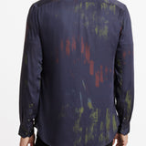 Long Sleeve Rodney Sport Shirt with Abstract Shadow Print