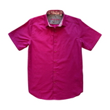 Odyssey Short Sleeves Woven Shirt - Magenta