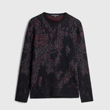 Long Sleeve Mercerized Cotton in Python Jacquard