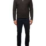 Virgo Classic Fit Sweater with Quarter Zipper Closure