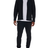 Eclipse classic fit sweater with full zip closure