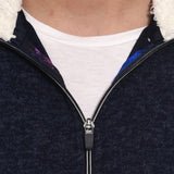 Eclipse classic fit sweater with full zip closure