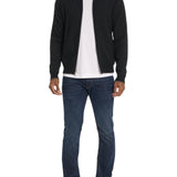 Buzz classic fit sweater with zipper front