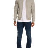 Buzz classic fit sweater with zipper front