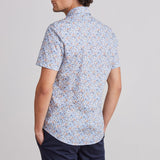 Printed Stretch Poplin S/S Sport Casual Shirt