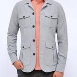 Textured Shirt Jacket