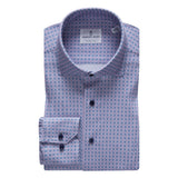 Modern 4Flex Purple Chain Link Print Stretch Knit Shirt