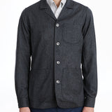 Wool Flannel D-Constructed Shirt Jacket