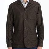 Wool Flannel D-Constructed Shirt Jacket