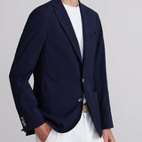 Seersucker 2-Button D-Constructed Shirt Jacket