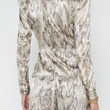 Bensen Wrap Blouse With Buckle