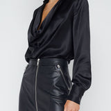 Lotus Cowl Neck Blouse