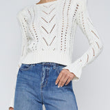 Mio Cable Crop Pullover