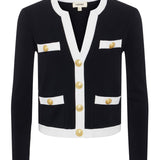 Estefania Contrast Trim Cardigan