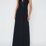 Calliope Sleeveless Blazer Gown