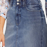 High-Rise Skirt with Hollywood Waist Band