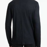 Danville Regular Fit Long Sleeve Henley with Placket Detail