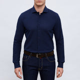 Textured Crinkle Casual Sartorial Shirt