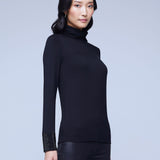 Nori Long Sleeve Turtleneck Embellished Sleeves