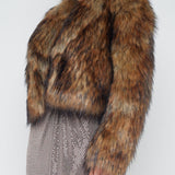 Aura Crop Faux Fur Coat