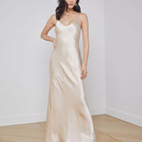 Serita Maxi V-Neck Bias Dress
