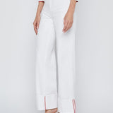 Miley U High-Rise Wide Leg Cuff Pants