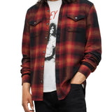 Dale Regular Fit Long Sleeve Western Sport Shirt with Button Closure