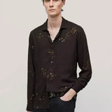 Rodney Long Sleeve Sport Shirt Concealed Placket Button