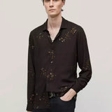 Rodney Long Sleeve Sport Shirt Concealed Placket Button