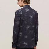 Rodney Long Sleeve Sport Shirt Concealed Placket Button C