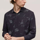 Rodney Long Sleeve Sport Shirt Concealed Placket Button C