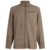Robbins Long Sleeve Sport Shirt Zipper Closure