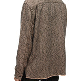 Robbins Long Sleeve Sport Shirt Zipper Closure