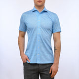 Two Tone Luxe Stretch Jersey Polo