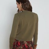 Toulouse Crop Crew Neck Cardigan