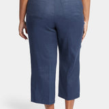 Wide Leg Cropped Cargo Pants
