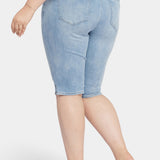 Bike Capri Riveted Slit Shorts