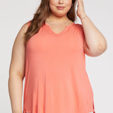 Sleeveless Perfect Tee In Plus Size