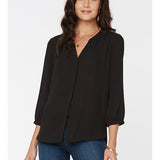 Pintuck Blouse In Plus Size