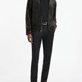 Valinhos Regular Fit Zip Front Jacket with Crinkle