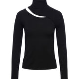 Everlee Cutout Turtleneck Sweater