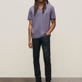 Wooster Slim Fit Short Sleeve Linen V-Neck