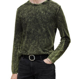 Walter Long Sleeve Crew Neck in Marble Wash