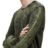 Walter Long Sleeve Crew Neck in Marble Wash