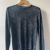 Walter Long Sleeve Crew Neck in Marble Wash