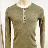 Nashville Waffle Henley in Fadeaway Wash