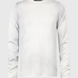 Hays Long Sleeve Mercerized Cotton Crew With Fog Wash
