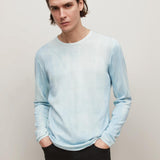 Hays Long Sleeve Mercerized Cotton Crew With Fog Wash