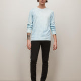 Hays Long Sleeve Mercerized Cotton Crew With Fog Wash